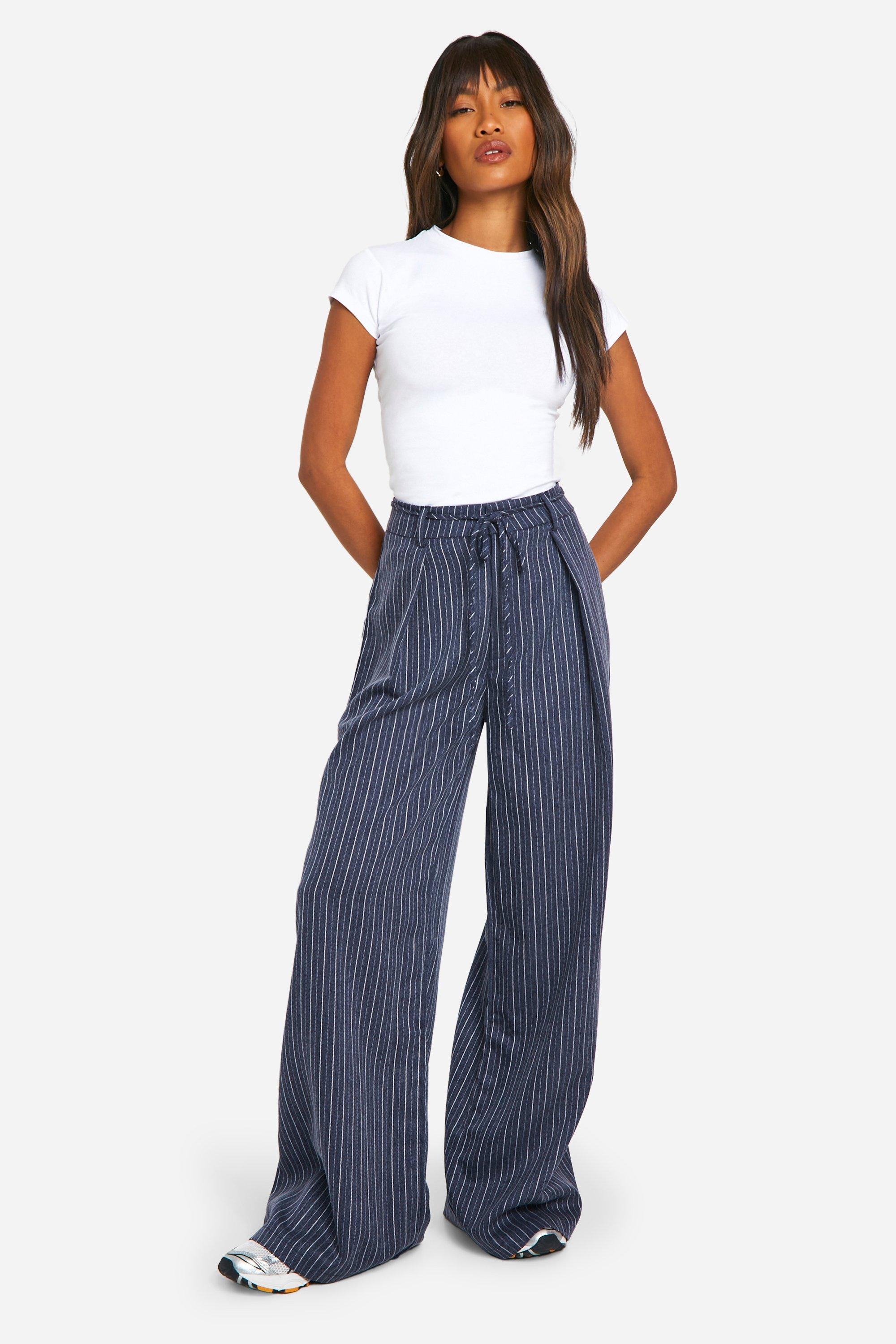 Pantalon ample plissé femme sale